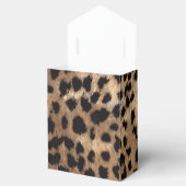 Luipaardprint & Goud Folie Chic Feest Favor Dozen Bedankdoosjes (Geopend)