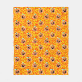 Luipaardprint Halloween-patroon Fleece Deken