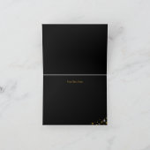 Luipaardprint & Hoge Hakken Gouden Bedankkaart (Binnen)