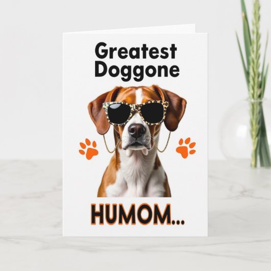 Luipaardprint Hond Grappige kaart (Voorkant)