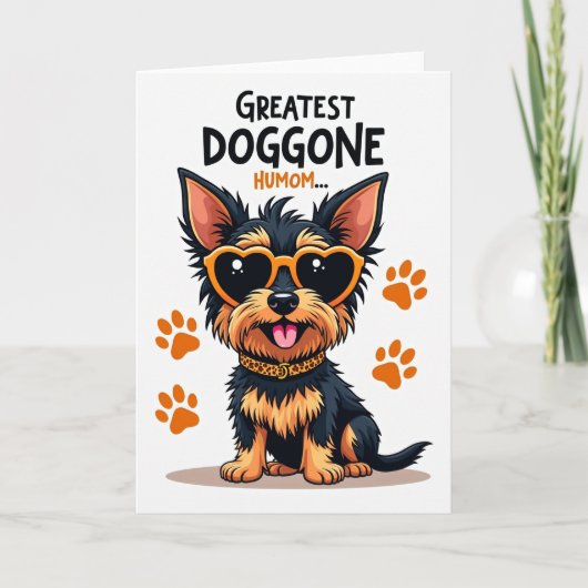 Luipaardprint Hond Moeder Kaart (Voorkant)