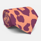 Luipaardprint Huid Stropdas (Opgerold)