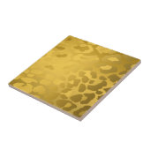 Luipaardprint in goud tegeltje (Zijkant)