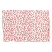 Luipaardprint in koraal kussensloop (Voorkant-Links)