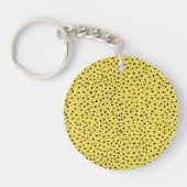 Luipaardprint in natuurlijke kleuren sleutelhanger (Voorkant)