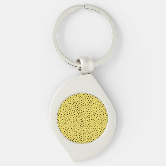 Luipaardprint in natuurlijke kleuren sleutelhanger (Voorkant)