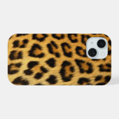Luipaardprint iPhone 15 Case (Achterkant horizontaal)