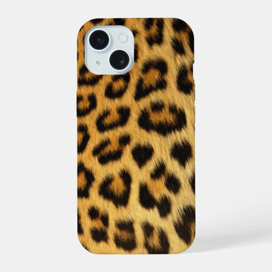 Luipaardprint iPhone 15 Case (Achterkant)