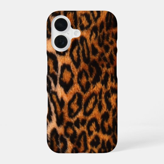 Luipaardprint iPhone 16 Hoesje (Achterkant)
