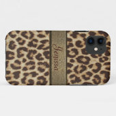 Luipaardprint iPhone 5 Hoesje (Achterkant (horizontaal))