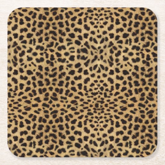Luipaardprint Kartonnen Onderzetters (Voorkant)
