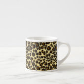 Luipaardprint Kat Patroon Espresso Kop (Rechts)
