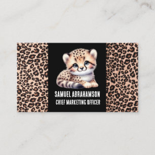 Luipaardprint Kawaii Premier Visitekaartje