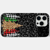 Luipaardprint Kerstbomen Case-Mate iPhone Case (Achterkant (horizontaal))