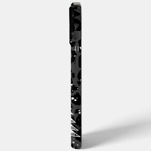 Luipaardprint Kerstbomen Case-Mate iPhone Case (Achterkant / Links)