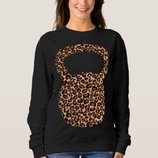 Luipaardprint Kettle Bell Gymgewichten Swinger Kaa Trui