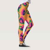 Luipaardprint, kleurrijk dierenpatroon. leggings (Rechts)