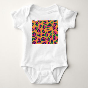 Luipaardprint, kleurrijk dierenpatroon. romper