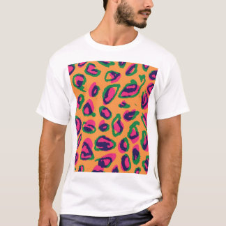 Luipaardprint, kleurrijk dierenpatroon. t-shirt