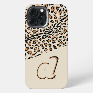 Luipaardprint Krachtige Pop Initiële Natuurlijk iPhone 13 Pro Max Hoesje