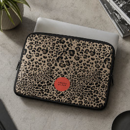 Luipaardprint laptophoes | Neopreen omhulsel Laptop Sleeve