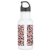 Luipaardprint, Luipaardvlekken, Roze Luipaard Waterfles (Achterkant)