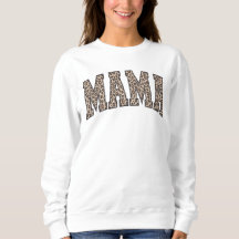 Luipaardprint Mama Sweatshirt