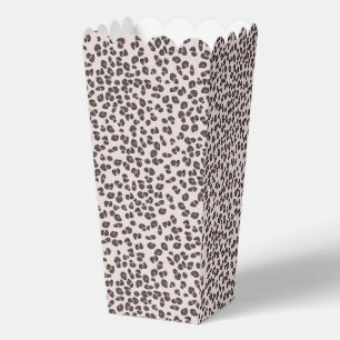 Luipaardprint Meisje Baby Shower Popcorn Bedankdoosjes