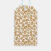 Luipaardprint Meisjes Safari Wild One 1e Verjaarda Cadeaulabel (Achterkant)