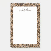 Luipaardprint met monogram post-it® notes (Voorkant)