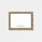 Luipaardprint met monogram post-it® notes (Voorkant)