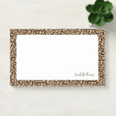 Luipaardprint met monogram post-it® notes (Kantoor)