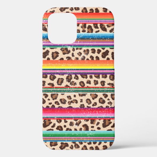 Luipaardprint met regenboogkleuren moderne meisjes Case-Mate iPhone case (Achterkant)
