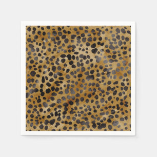 Luipaardprint Moderne Bruiloftsdouche Servet
