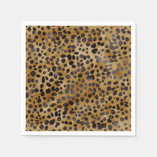 Luipaardprint Moderne Bruiloftsdouche Servet (Voorkant)