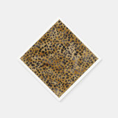 Luipaardprint Moderne Bruiloftsdouche Servet (Hoek)