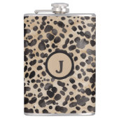 Luipaardprint Monogram Heupfles (Voorkant)