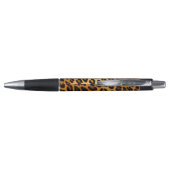 Luipaardprint monogram onderschrift naam pen (Achterkant)