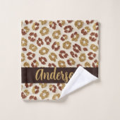 Luipaardprint nep glitters | Luxe Bad Handdoek (Wasdoekje)
