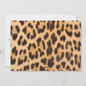 Luipaardprint Nieuwjaar Kerstfoto Feestdagenkaart (Achterkant)