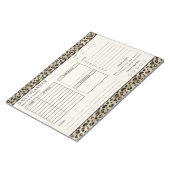 Luipaardprint Ongedateerde Dagelijkse Planner Te D Notitieblok (Schuin)