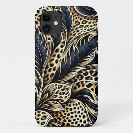 Luipaardprint ontwerp iPhone hoesje (Achterkant)