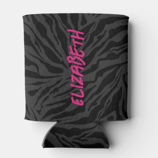 Luipaardprint op houtskool blikjeskoeler (Achterkant)