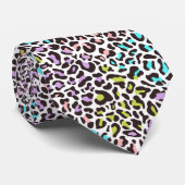 Luipaardprint Pastel Nekdas Stropdas (Opgerold)