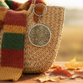 Luipaardprint patroon sleutelhanger