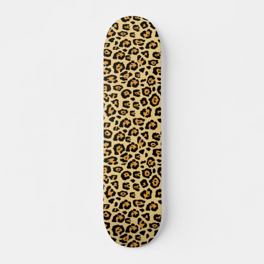 Luipaardprint  persoonlijk skateboard (Voorkant)