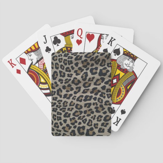 Luipaardprint Pokerkaarten (Achterkant)