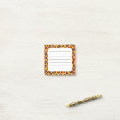 Luipaardprint Post-it® Notes (Op bureau)