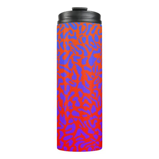 Luipaardprint Psychedelisch Thermosbeker (Voorkant)