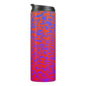 Luipaardprint Psychedelisch Thermosbeker (Geroteerd rechts)